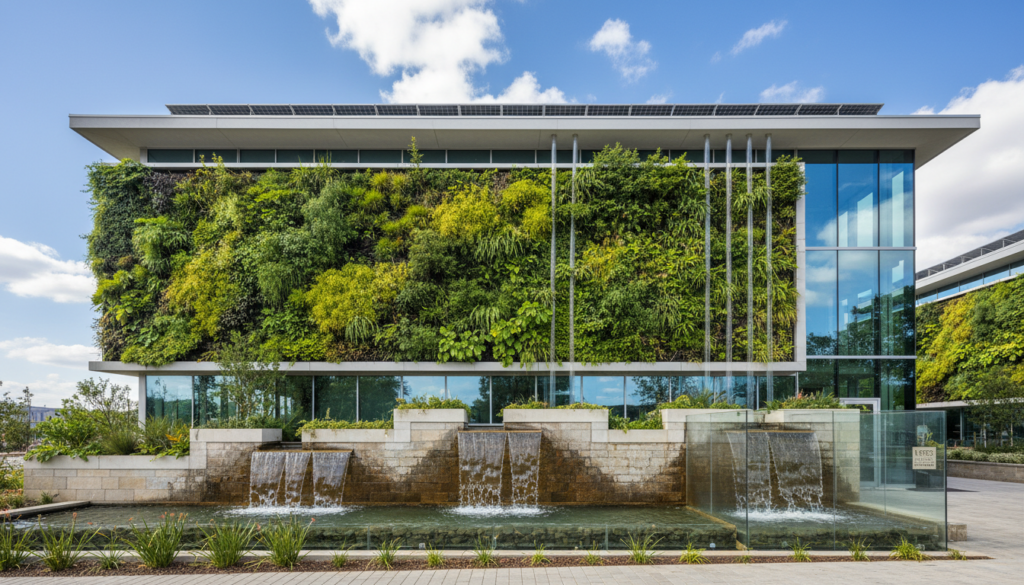 LEED certified green commercial building - LEED water credits