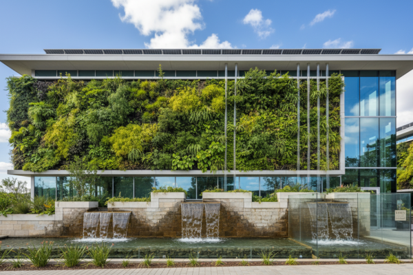 LEED certified green commercial building - LEED water credits