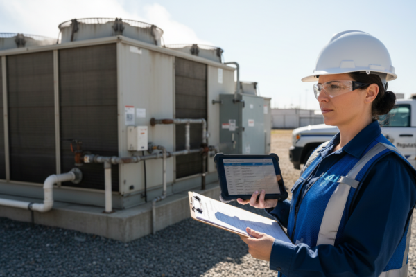 Compliance officer reviewing BMP documentation - BMP 10 compliance
