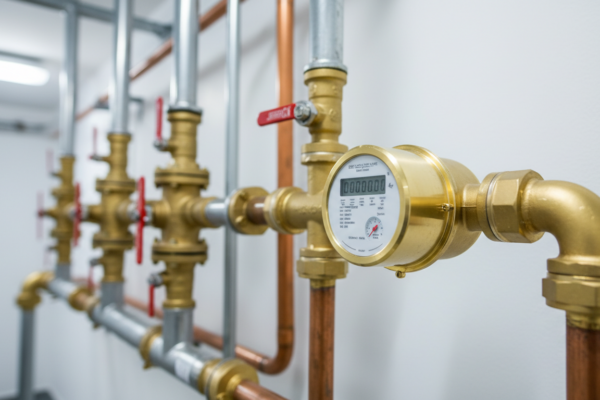 Commercial water meter in utility room - sewer credits guide