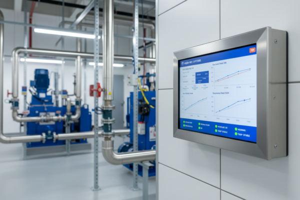 IoT water monitoring dashboard display - water monitoring ROI